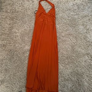 FOREVER 21 + Burnt Orange Halter Maxi Dress Never Worn Tags On